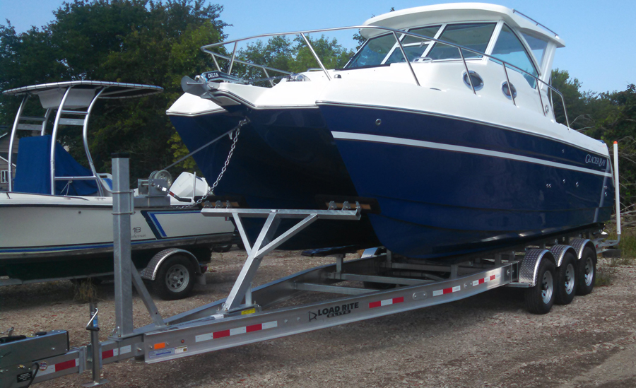 cat sailboat trailer