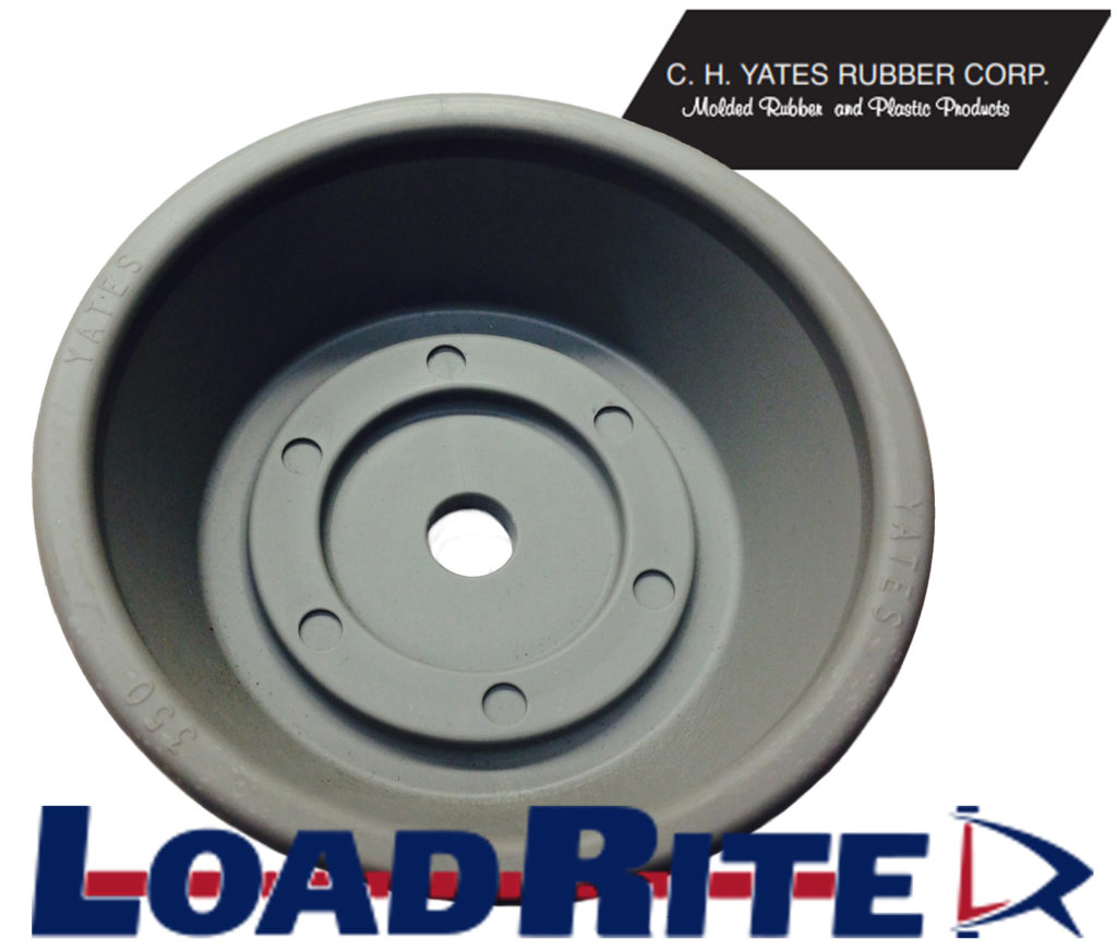 BOW STOP ROLLER END BELL 3.5" GREY TPR Load Rite Trailers