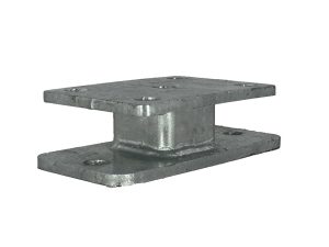 galvanized spacer for spare tire mount