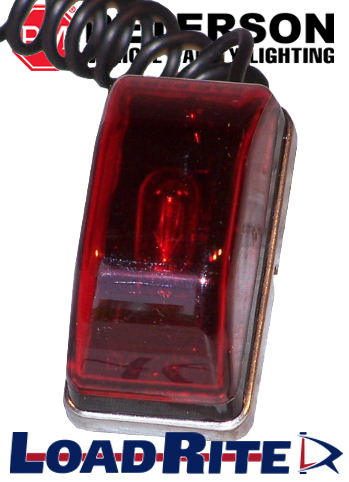 Details about   Red 12 LED 3.75" Trailer Side Marker Clearance Light Kit Wires Black Bracket 
