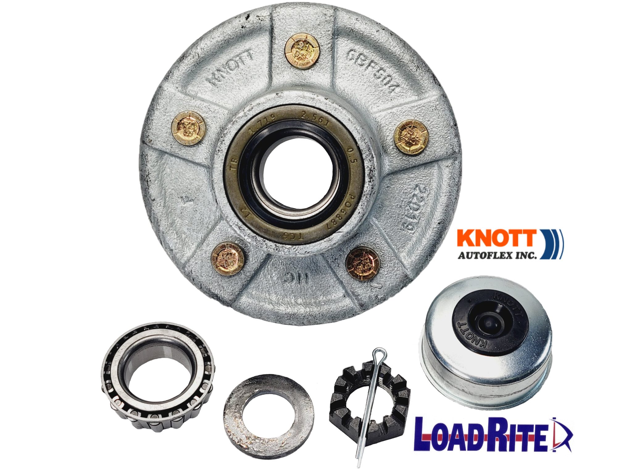 5BOLT KNOTTⒸ IDLER HUB KIT 2100LB Load Rite Trailers
